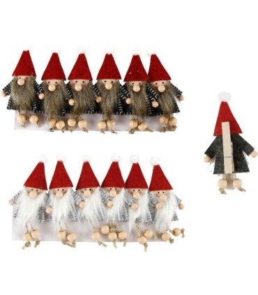 Folleti in Feltro con Molletta conf. da 6 pz.