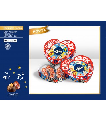 BACI PERUGINA MAXI CUORE LATTA linea INTRECCI DA 150g edizione san valentino 2026 IN PRENOTAZIONE C/O DAL 07/01/2026