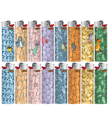 accendini Bic Maxi Fantasia OUTSTANDING ANIMALS conf. 50 pz. assortiti
