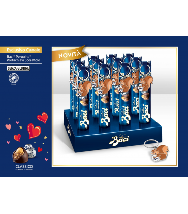 1 PZ. TUBO BACI PERUGINA 87.5G CON PORTACHIAVI SCOIATTOLO EDIZIONE SAN VALENTINO 2026 IN PRENOTAZIONe C/O DAL 07/01/2026
