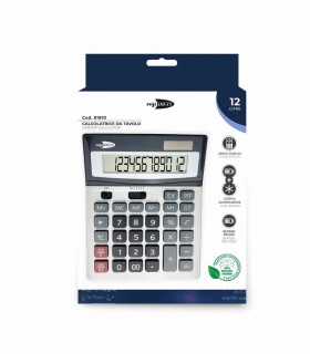 Calcolatrice Elettronica Niji 12 Cifre mis.14.5X18.5 cm