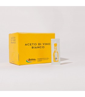 DISPENSER ACETO DI VINO BIANCO NUOVA BUTOS IN BUSTINA MONODOSE CONF.  150 PZ DA 5 ML.