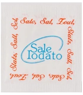 DISPENSER BUSTINE SALE IODATO NUOVA BUTOS MONODOSE CONF.  1000 PZ DA 1 GR.