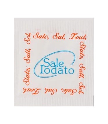 DISPENSER BUSTINE SALE IODATO NUOVA BUTOS MONODOSE CONF.  1000 PZ DA 1 GR.