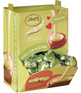CUORI LINDOR LINDT PISTACCHIO 13.9g EXPO A BOCCA DI LUPO DA 1.6KG (115 PZ.) IN PRENOTAZIONE C/O DAL 07/01/2026