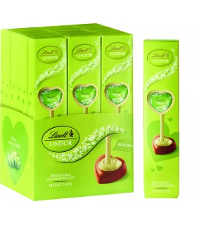 TUBINO CUORI LINDOR LINDT AL PISTACCHIO DA 69g. EXPO DA 18 PZ.( IN PRENOTAZIONE C/O DAL 07/01/2026)