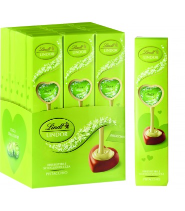 TUBINO CUORI LINDOR LINDT AL PISTACCHIO DA 69g. EXPO DA 18 PZ.( IN PRENOTAZIONE C/O DAL 07/01/2026)