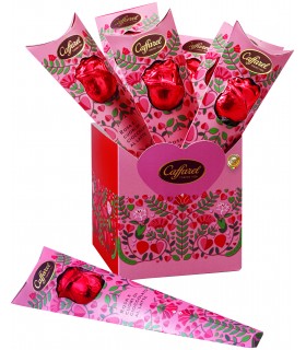 ROSA SAN VALENTINO CON CUORI LINDT LINDOR al lattte DA 36G expo .8PZ ( IN PRENOTAZIONE C/O DAL 07/01/2026)