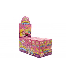MOSTRICIATTOLI SQUISHY portachiavi giocattolo con caramelle CONF DA 12 PZ DA 3G