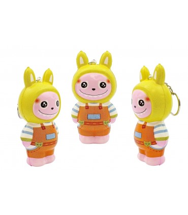 MOSTRICIATTOLI SQUISHY portachiavi giocattolo con GUSTOSE caramelle ASSORTITE CONF DA 12 PZ DA 3G