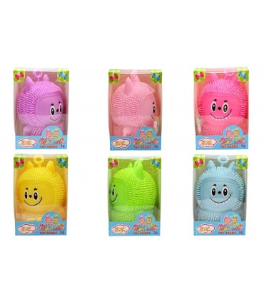 MOSTRICIATTOLI GOMMOSI E LUMINOSI GIOCATTOLO CON GUSTOSE CARAMELLE ASSORTITI IN 6 COLORI CONF DA 12 PZ DA 3G