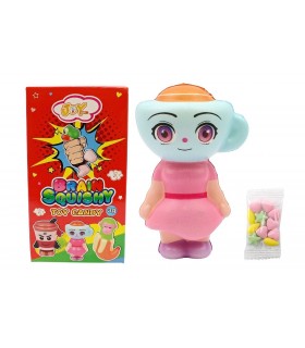 SQUISHY BRAIN GIOCATTOLO MORBIDO ANTISTRESS CON GUSTOSE CARAMELLE ASSORTITE CONF DA 12 PZ DA 3G