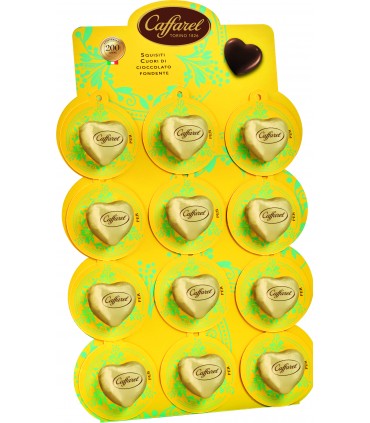 CUORE CAVO DI CIOCCOLATO AL LATTE CAFFAREL 15G. EXPO DA 36 PZ. ( IN PRENOTAZIONE C/O DAL 07/01/2026)