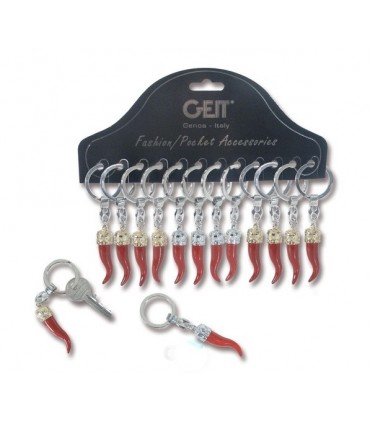 Portachiavi Cornetto Medio Cartella da 12 pz.