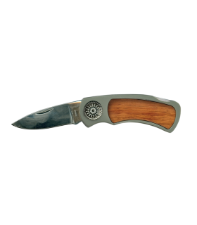 Coltello GEIT COLT PREMIERE ZEBRAWOOD con Lama in Acciaio inossidabile 8 CM MANICO MILITARE/LEGNO CONFEZIONATO IN SCATOLA REGALO