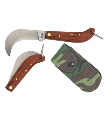 Coltello GEIT COLT FULL RONK THICK con Lama CURVA 8 CM MANICO IN LEGNO DOTATO DI ANELLO TERMINALE SENZA CUSTODIA