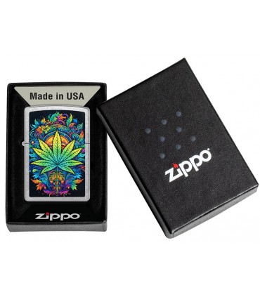 Zippo psychedelic leaf
