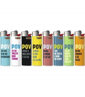 Accendino Bic Slim FANTASIA POV Conf. da 50 pz. assortiti