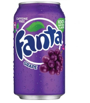 FANTA AL GUSTO UVA LATTINA DA 355ml CARTONE DA 12 PZ.