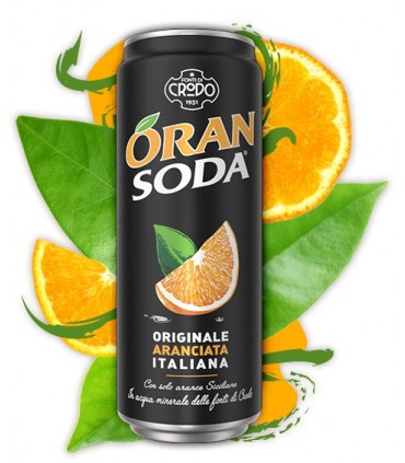 ORANSODA L'ORIGINALE ARANCIATA italiana LATTINA DA 330ML CONF. 12 PZ.(SCADENZA 16/12/2025)