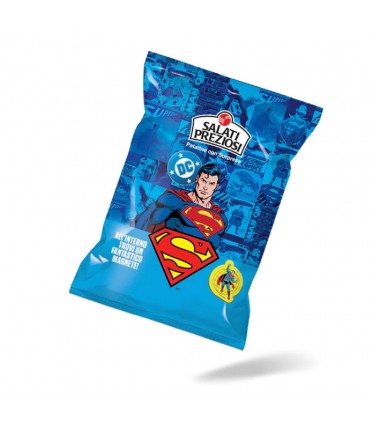 PATATINE SUPERMAN MAGNETE 25gr SALATI PREZIOSI CARTONE DA 24 BUSTINE ( SCADENZA 17/12/2025)