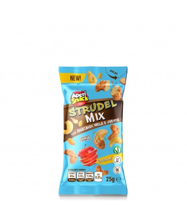APERISNACK  STRUDEL MIX AL CARAMELLO CINNAMON BUSTINA 25GR CONF. 40PZ SCADENZA (31/12/2025)