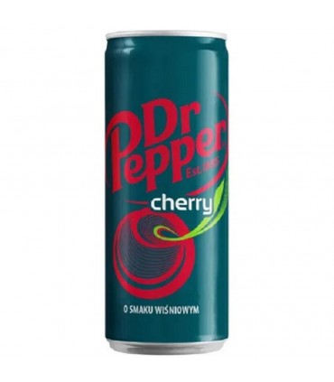 BEVANDA DR PEPPER  AL GUSTO CHERRY LATTINA DA 330ML CARTONE 12 PZ. (scadenza 31/12/2025)