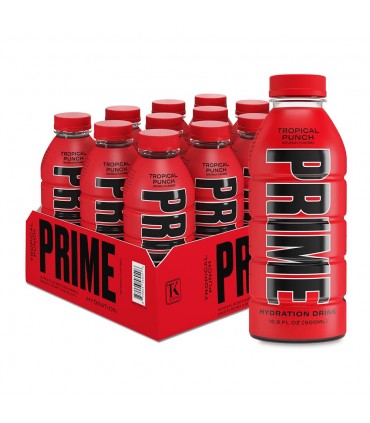 BEVANDA prime energy drink  TROPICAL PUNCH senza caffeina bottiglia DA 500ML CARTONE 12PZ.( SCADENZA 31/01/2026)