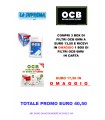 PROMO OCB - 3 CONF. Filtri OCB slim 6mm. in bustA + IN OMAGGIO 1CONF.  Filtri OCB slim 6mm. IN CARTA ECOLOGICI in bustA