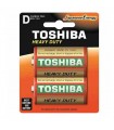 TOSHIBA Torcia ZINCO CARBONE 2 PZ conf. da 10 blister