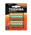 TOSHIBA MEZZA TORCIA ZINCO CARBONE 2 PZ conf. da 10 blister