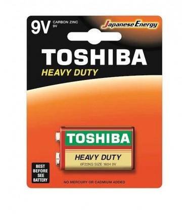 TOSHIBA 9V ZINCO CARBONE conf. da 10 blister