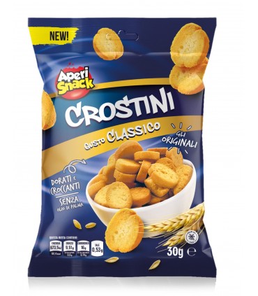 CROSTINO CLASSICO MONODOSE APERISNACK BUSTINA 30g CONF. 20 PZ.