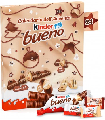 KINDER bueno CALENDARIO DELL'AVVENTO 24 PEZZI DA 181GR