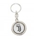 Portachiavi in Metallo con Piastrina Logo Girevole Juventus