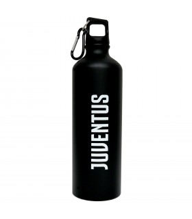 Borraccia F.C. Juventus in Alluminio con Moschettone e Loghi Stampati da 800ml colore Rosso