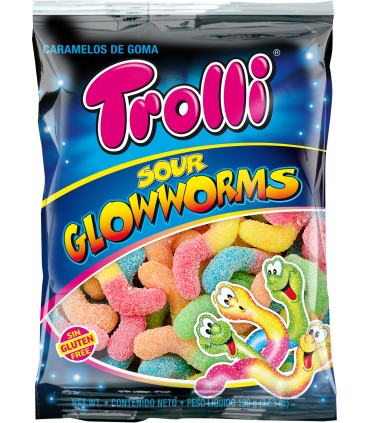 TROLLI CANDY VERMI CON ZUCCHERO BUSTINA DA 100 G
