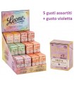PASTIGLIE LEONE ALTOROTANTE  5 GUSTI ASSORTITI + GUSTO VIOLETTA IN SCATOLETTA DA 30G EXPO 36 PZ.
