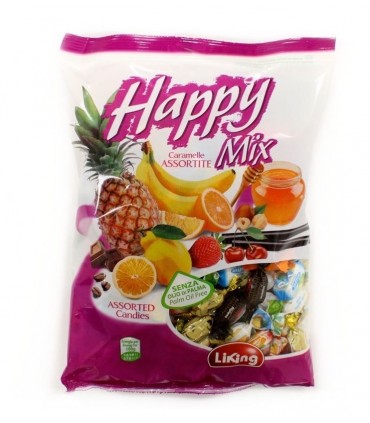 CARAMELLE HAPPY MIX ALLA FRUTTA GUSTI ASSORTITI BUSTA DA 1KG
