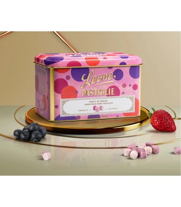 PASTIGLIE LEONE LATTA REGALO SMALL PASTIGLIE FRUTTI DI BOSCO CONF. DA 250 GR.