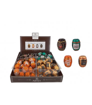 ROSSINI'S BOTTICELLE DI CIOCCOLATO FONDENTE CON LIQUORE IN SCATOLA REGALO CONF. 92 PZ DA 10 GR.