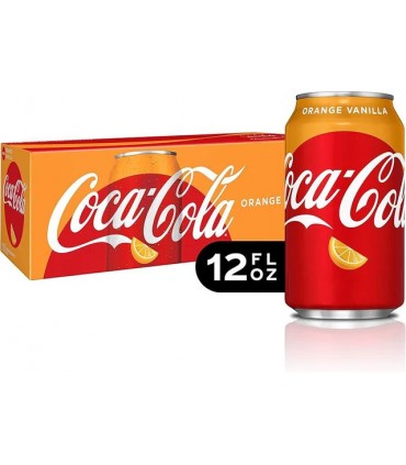 COCA COLA AL GUSTO ARANCIA U.S.A LATTINA DA 355ml CARTONE DA 12 PZ.