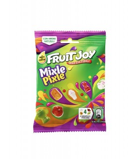 FRUIT JOY MIXLE PIXLE CARAMELLE GOMMOSE AI GUSTI FRUTTA  CON 80 FORME DIVERSE BUSTINA DA 80GR 1 PZ