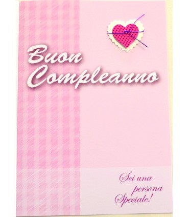 Biglietto italian joy BUON COMPLEANNO ASSORTITI conf. da 12 pz.