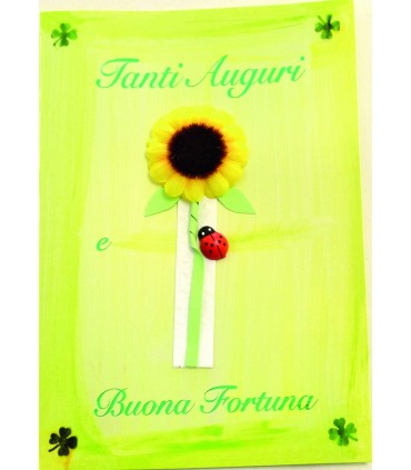 Biglietto italian joy BUONA FORTUNA ASSORTITI conf. da 12 pz.