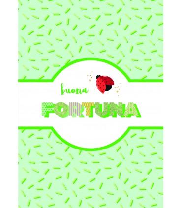 Biglietto italian joy BUONA FORTUNA ASSORTITI conf. da 12 pz.