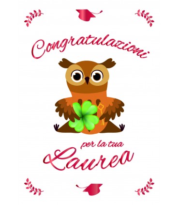 Biglietto italian joy LAUREA ASSORTITI IN 4 SOGGETTI conf. da 12 pz.