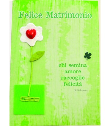 Biglietto italian joy FELICE MATRIMONIO ASSORTITI conf. da 12 pz.