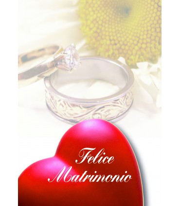 Biglietto italian joy FELICE MATRIMONIO ASSORTITI conf. da 12 pz.