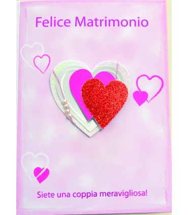 Biglietto italian joy FELICE MATRIMONIO ASSORTITI conf. da 12 pz.